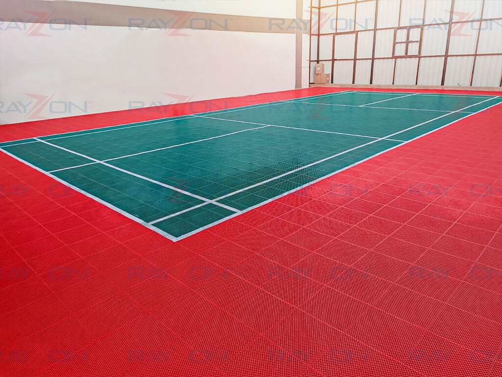 Badminton court PP Tiles Rayzon Site Image