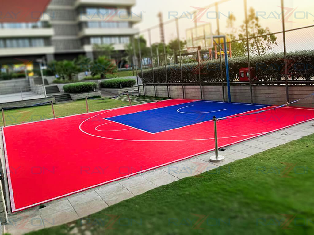 PP tiles half basketball court Site Image