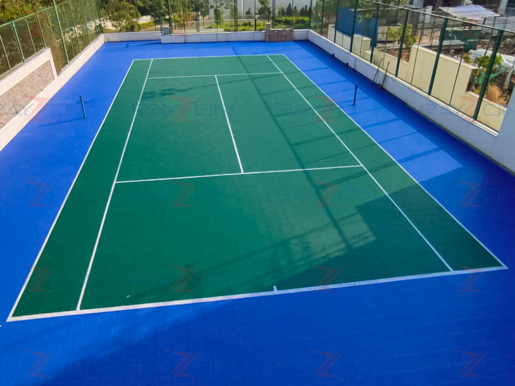 Rayzon PP tiles Tennis court ITF approved