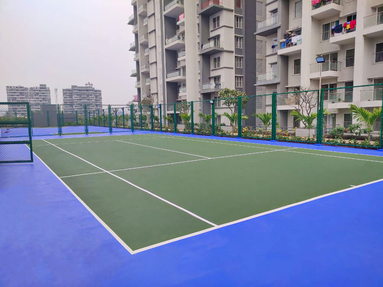Rayzon acrylic tennis court ITF approved